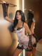 lace Cami Corset Bodycon Mini Skirt Two-Piece Set