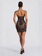 lace Bodycon Strapless Mini Dress With Crochet Detail