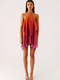 elegant Halter Neck Mesh Gradient Dress