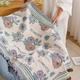 french romantic french-Style Cotton Yarn Floral Sofa Cover Minimalist Single Cushion