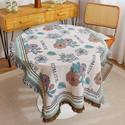 french romantic french-Style Cotton Yarn Floral Sofa Cover Minimalist Single Cushion