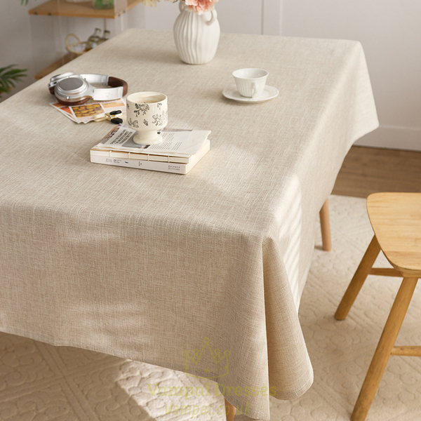 japanese Cotton Linen Tablecloth Thickened Rectangular Dining Cover