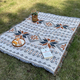 bohemian Knitted Picnic Blanket Moisture-Proof Outdoor Camping Mat
