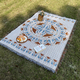 bohemian Knitted Picnic Blanket Moisture-Proof Outdoor Camping Mat