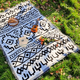 bohemian Knitted Picnic Blanket Moisture-Proof Outdoor Camping Mat