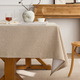 solid Color Cotton Linen Rectangular Tablecloth