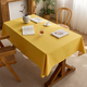 solid Color Cotton Linen Rectangular Tablecloth