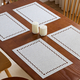 cotton Linen Hollow-Out Placemat Waterproof Heat-Insulating Table Mat