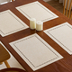 cotton Linen Hollow-Out Placemat Waterproof Heat-Insulating Table Mat