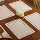 cotton Linen Hollow-Out Placemat Waterproof Heat-Insulating Table Mat