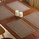cotton Linen Hollow-Out Placemat Waterproof Heat-Insulating Table Mat