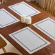 cotton Linen Hollow-Out Placemat Waterproof Heat-Insulating Table Mat