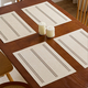 cotton Linen Hollow-Out Placemat Waterproof Heat-Insulating Table Mat