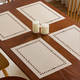 cotton Linen Hollow-Out Placemat Waterproof Heat-Insulating Table Mat