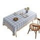 irregular Cream Waterproof Decorative Tablecloth For Coffee & Dining Tables
