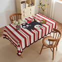 irregular Cream Waterproof Decorative Tablecloth For Coffee & Dining Tables