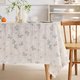 japanese Cotton Linen Style Daisy Tablecloth Waterproof Oil-Proof