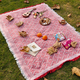 cotton Yarn Woven Outdoor Picnic Blanket Moisture-Proof Camping Mat