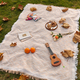 cotton Yarn Woven Outdoor Picnic Blanket Moisture-Proof Camping Mat