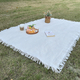cotton Yarn Woven Outdoor Picnic Blanket Moisture-Proof Camping Mat