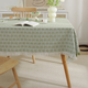 french Cream Cotton Linen Tablecloth Rectangular Dining Table Cover