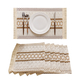 cotton Linen Woven Table Runner With Tassels