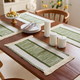 cotton Linen Woven Table Runner With Tassels