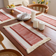 cotton Linen Woven Table Runner With Tassels