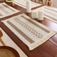 cotton Linen Woven Table Runner With Tassels