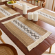 cotton Linen Woven Table Runner With Tassels