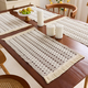 cotton Linen Woven Table Runner With Tassels