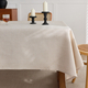 cotton Linen Style Solid Color Rectangular Tablecloth