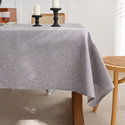 cotton Linen Style Solid Color Rectangular Tablecloth