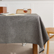 cotton Linen Style Solid Color Rectangular Tablecloth