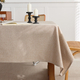 cotton Linen Style Solid Color Rectangular Tablecloth