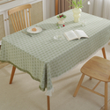 cotton Linen Tassel Rectangular Tablecloth For Dining Tea Table