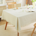 cotton Linen Tassel Rectangular Tablecloth For Dining Tea Table