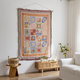 nordic Sun Totem Cotton Wall Hanging Tapestry With Tassels