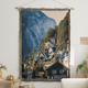 nordic Sun Totem Cotton Wall Hanging Tapestry With Tassels