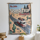 nordic Sun Totem Cotton Wall Hanging Tapestry With Tassels