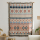 nordic Sun Totem Cotton Wall Hanging Tapestry With Tassels