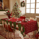 waterproof Christmas Snowflake Pine Tree Tablecloth