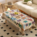 american-Style Jacquard Tablecloth For Camping And Coffee Table