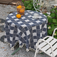 french Cotton Linen Tablecloth Plant Print Decorative Dining Mat