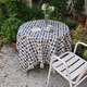 french Cotton Linen Tablecloth Plant Print Decorative Dining Mat
