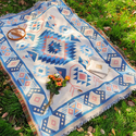 bohemian Cotton Gauze Tassel Throw Picnic Blanket