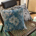 bohemian Cotton Linen Throw Pillow Cover Monet Garden Jacquard