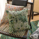 bohemian Cotton Linen Throw Pillow Cover Monet Garden Jacquard