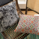 bohemian Cotton Linen Throw Pillow Cover Monet Garden Jacquard