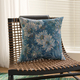 bohemian Cotton Linen Throw Pillow Cover Monet Garden Jacquard